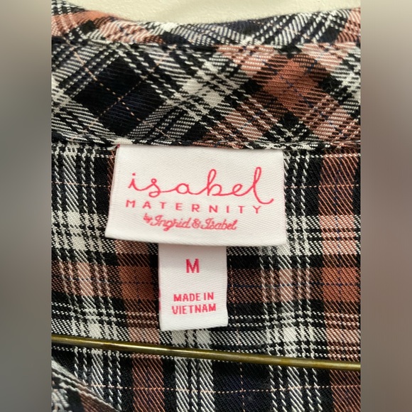 Maternity top, flannel, medium - Picture 3 of 4